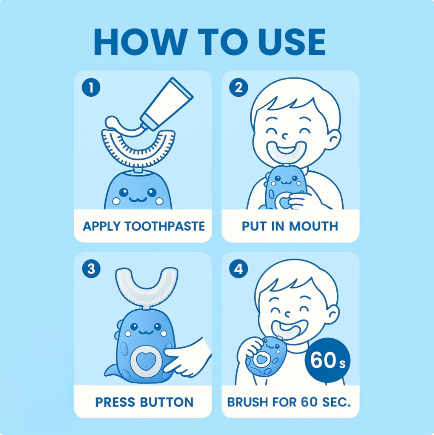 Brush Buddy - U Shaped Electric Toothbrush